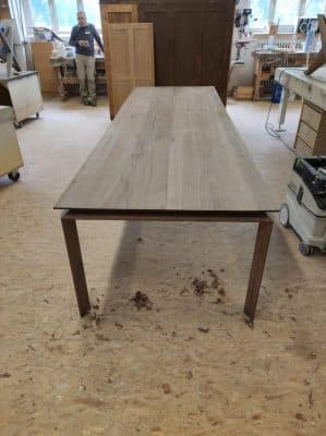 Production table bois massif noyer LOFT V1 2
