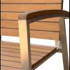 Arm rest in teak and stainless steel