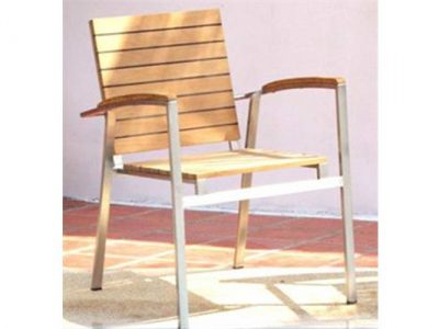 Marine Vision Designer Teak and Stainless Steel chair