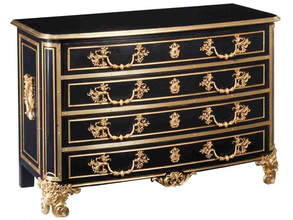 Louis XIV ebonised chest - Classical furniture