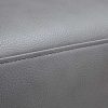 Auteuil grey - view of the leather and stitching - French Design by Bernard Masson