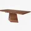 Solid wood dining table oak and walnut RODAM tiles 10