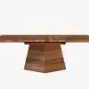 Solid wood dining table oak and walnut RODAM tiles 6