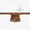 Solid wood dining table oak and walnut RODAM tiles 7