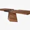Solid wood dining table oak and walnut RODAM tiles 9