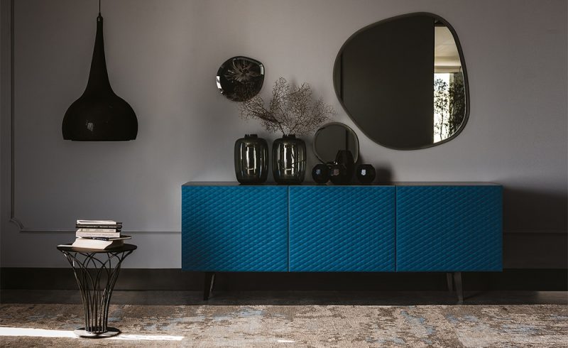 Modern leather sideboard