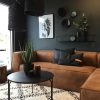 Beautiful Scandinavian XXL sofa in eco-leather