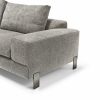 Fabric luxurious Italian design sofa Brown Sugar