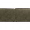 Green eco-leather designer sofa XXL