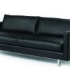 Danish black leather sofa Metropol