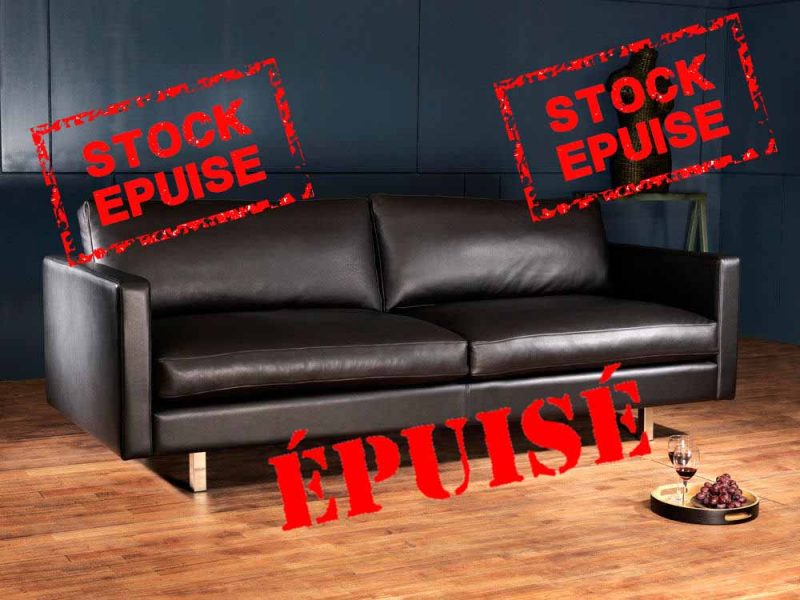 Leather sofa out of stock