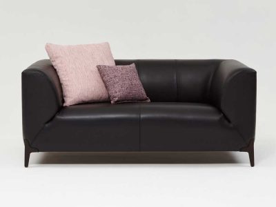Canapé modulable en cuir design et haut de gamme modèle Montaign