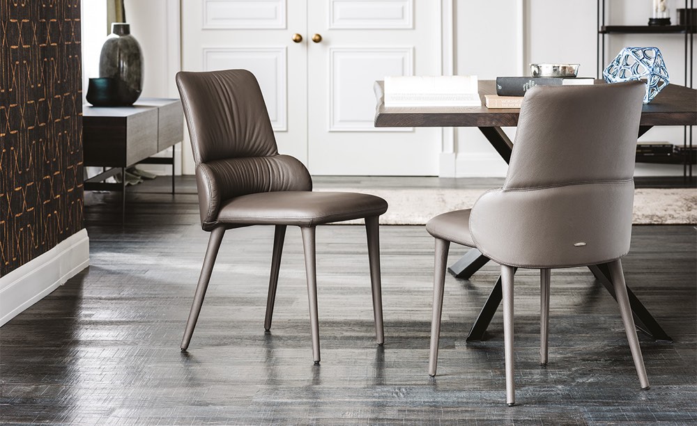 Glove leather luxury dining chair Ginger 4