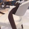 Contemporary design dining chair in walnut 1