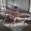 Designer dining chair in walnut 2