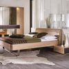 Walnut designer luxury nightstand - bedroom furniture