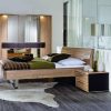 Walnut designer bed