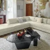 Chimera hammered glass coffee table luxury Italian design 4