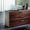 Walnut designer chest of drawers