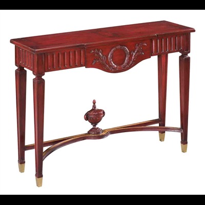 Louis Xvi Console Table Pompei Red, Louis Xvi Style Console Table