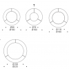 Skorpio ceramic wood round table dimensions