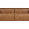 Scandinavian design XXL sofa cognac