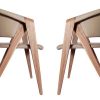 Double coffee coloured designer chairs