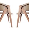 Double coffee coloured designer chairs