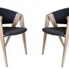 Double loden coloured designer chairs