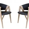 Double loden coloured designer chairs