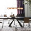 Eliot expandable dining table in ceramic