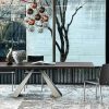 Expandable table in wood