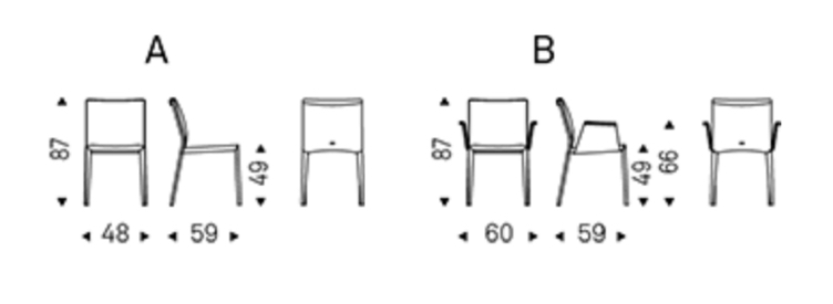 Exceptional leather chair airmchair Italia dimensions