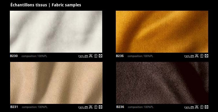 Fabric samples