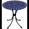 blue bistro mosaic table