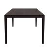 Handcrafted black solid oak dining table AEREO ASC