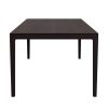 Handcrafted black solid oak dining table AEREO ASC