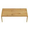Handcrafted natural solid oak dining table AEREO ASC 1