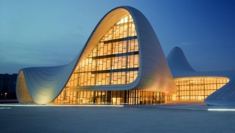 Heydar Aliyev Centre, Baku, Azerbaijan (night)