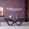 Luxury glass table Hystrix Italian design 12