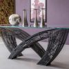 Luxury glass table Hystrix Italian design 11