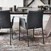 Italian leather chair:armchair Norma Couture1