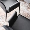 Italian leather chair:armchair Norma Couture2