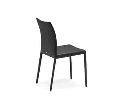 Italian leather chair:armchair Norma Couture3