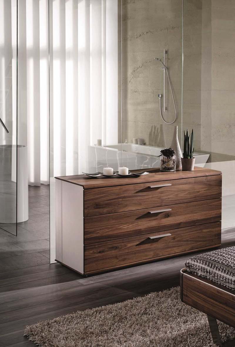 Commode design en noyer