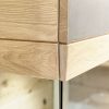 Contemporary cabinet and modern highboard oak or walnut wood German design Austrian craftsmanship