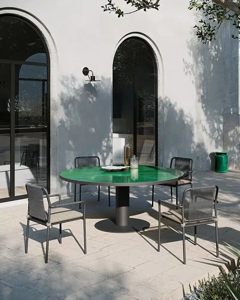Pantagruel 180 cm diameter round table lava stone ATMOSPHERA SOUL OF OUTDOOR (7)