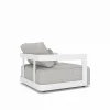 ELISA garden furniture in white aluminum and gray fabric LUXE & DESIGN (2)