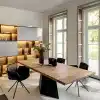 Solid wood dining table 300 cm, 400 cm and 500 cm, 20 to 25 guests, 4