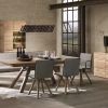 Oak designer dining table and chairs